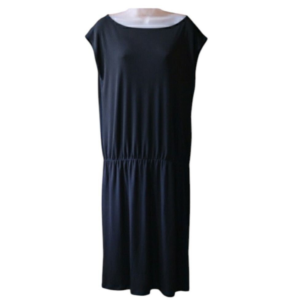 Talbots Black Drop Waist LBD Dress Cocktail Work Business Casual Large